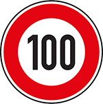 ممنوع تجاوز سرعة 100 كيلومتر في الساعة