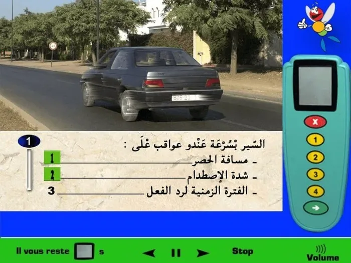 السّير بسرعة له عواقب على مسافة الحصر، لأنه سيارة تسير بسرعة 50 كلم في الساعة لن تكون لها مسافة حصر مثل سيارة تسير بسرعة 100 كلم في الساعة (كلّما زادت السرعة فإن مسافة الحصر تكون أطول)، وأيظا السّير بسرعة له عواقب على شدة الإصطدام لأنه سيارة تسير مثلا بسرعة 30 كلم في الساعة ووقع لها حادث فإن الإصطدام لن يكون كبير، لكن سيارة تسير بسرعة 100 كلم في الساعة ووقع لها حادث فإن الإصطدام هنا سوف يكون كبير جدا لأن السرعة كبيرة. وبالنسبة للفترة الزمنية لردة الفعل فليس لها علاقة بالسّير بسرعة (ردة الفعل لها علاقة بالسائق وإنتباهه وحالته البدنية).